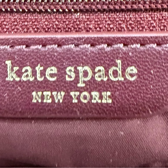 kate spade Burgundy Nylon Backpack with Gold Hardware - Picture 6 of 9